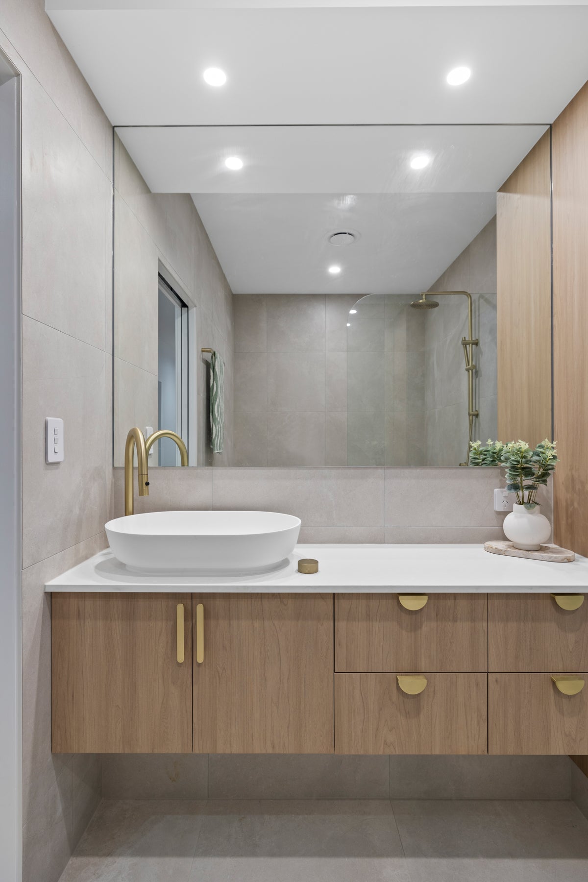 Palermo Stone Top Mount Basin - Matte White