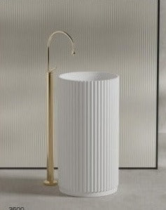 Matera Fluted Pedestal Basin