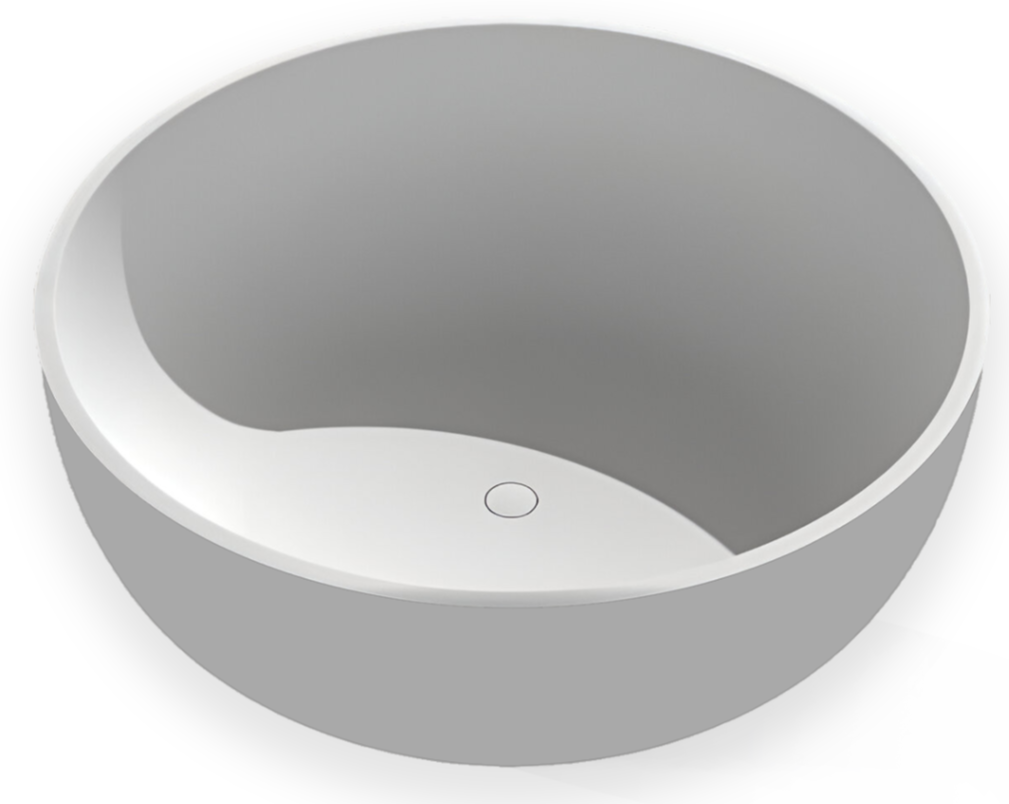 Round Bath Shell Tuscany Stone Freestanding Round Bath – My Home Interiors