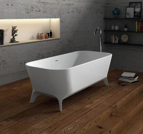 Avezzano Freestanding Solid Surface Bath