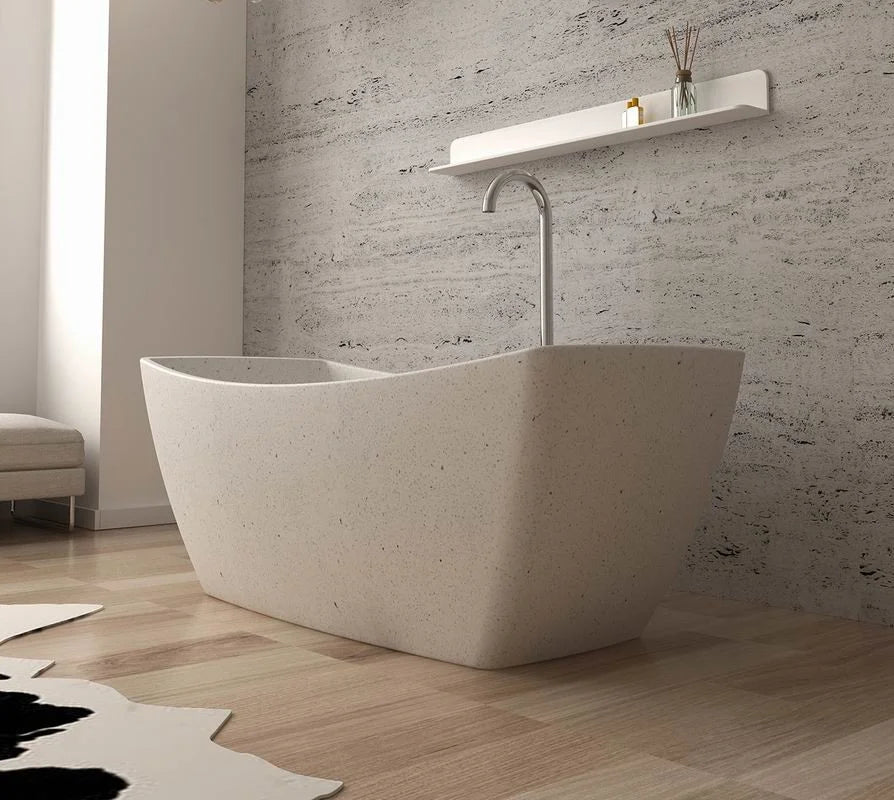 L'Aquila Freestanding Solid Surface Bath