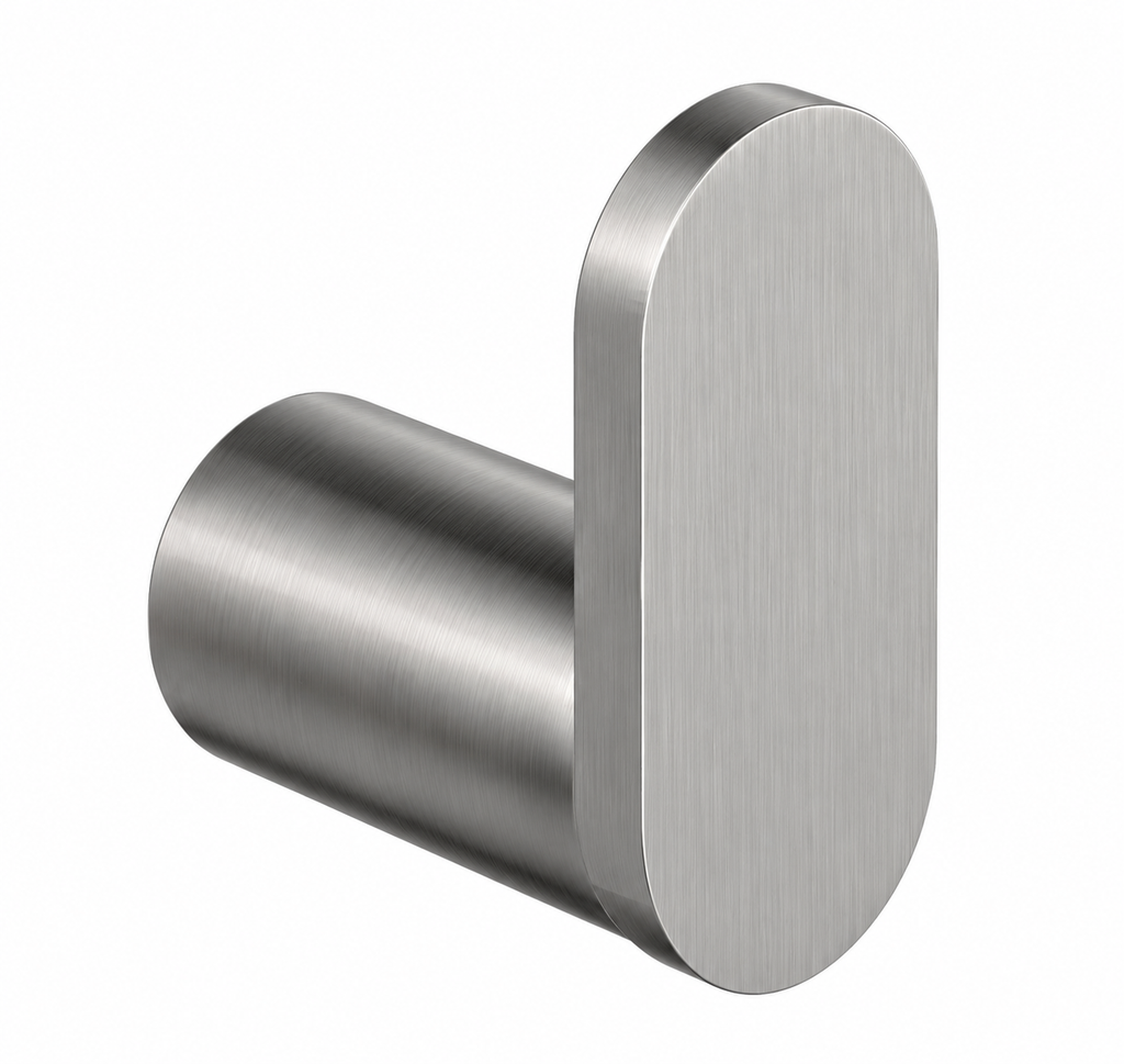 Oval Robe Hook – Brushed Nickel