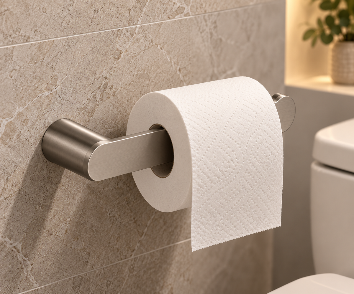 Toilet Roll Holder – Brushed Nickel