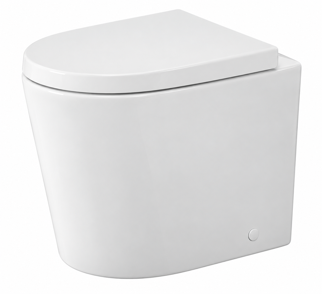 Wall Faced Toilet Pan – Gloss White