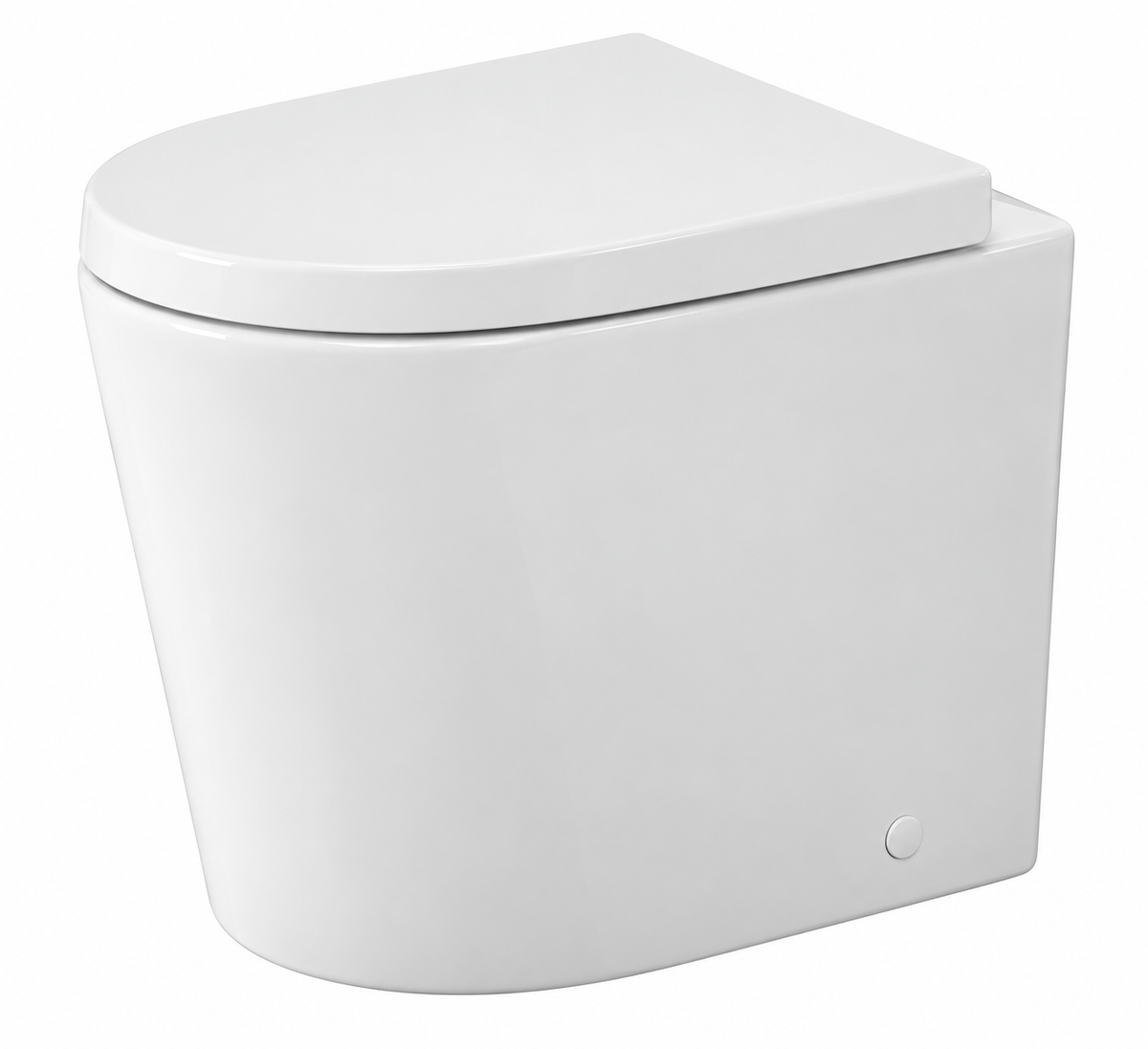 Wall Faced Toilet Pan – Gloss White