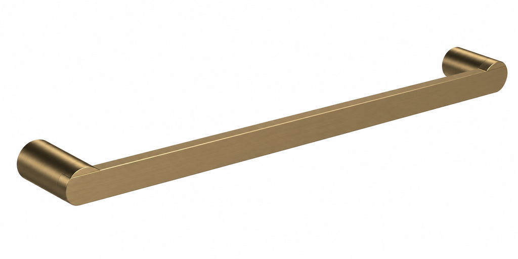 Single Towel Rail 600mm – Antique Brass