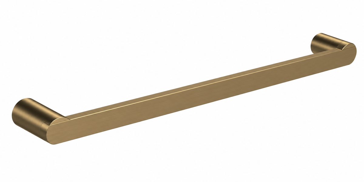 Single Towel Rail 600mm – Antique Brass