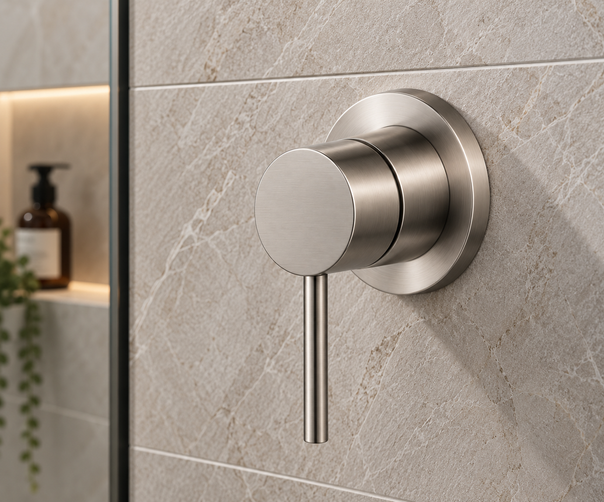 Shower Wall Mixer – Brushed Nickel