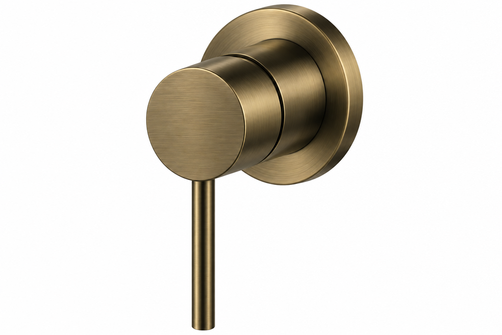 Shower Wall Mixer – Antique Brass